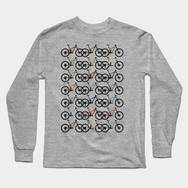 mountain bike cycling bicycle mountain biking gift Long Sleeve T-Shirt by TheOutdoorPeople